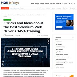 Selenium Automation Training Online