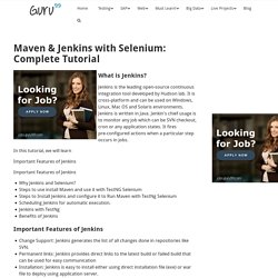 Maven & Jenkins with Selenium: Complete Tutorial