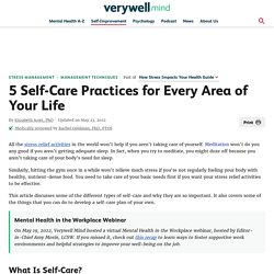 5 Self-Care Practices For Every Area of Your Life