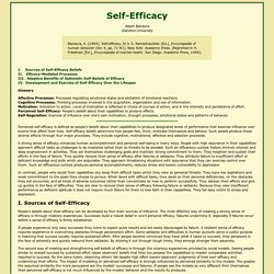 Self-efficacy defined