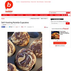 Self-frosting Nutella Cupcakes