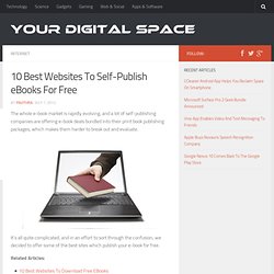 How to Self-Publish Your ebooks for Free