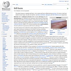 Self-harm