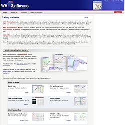WH SelfInvest: Futures, CFDs, Forex, stocks & options. Low rates. Legendary service.