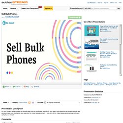 Sell Bulk Phones