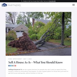 Sell A House As-Is – What You Should Know