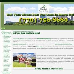 Sell Your Home Quickly In Austell - Sell Your House Fast For Cash