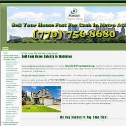 Sell Your Home Quickly In Mableton - Sell Your House Fast For Cash