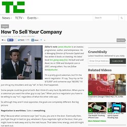 How To Sell Your Company