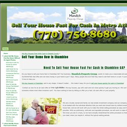 Sell Your Home Now In Chamblee - Sell Your House Fast For Cash