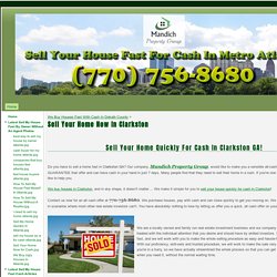 Sell Your Home Now In Clarkston - Sell Your House Fast For Cash
