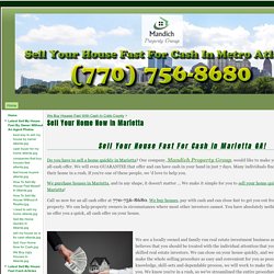 Sell Your Home Now In Marietta - Sell Your House Fast For Cash