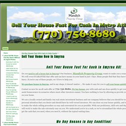 Sell Your Home Now In Smyrna - Sell Your House Fast For Cash