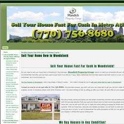 Sell Your Home Now In Woodstock - Sell Your House Fast For Cash