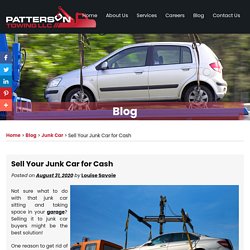 Sell Your Junk Car for Cash