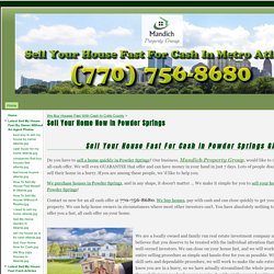 Sell Your Home Now In Powder Springs - Sell Your House Fast For Cash