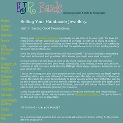 Selling Handmade Jewellery - part 1