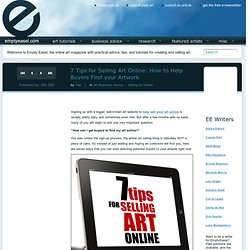 7 Tips for Selling Art Online: How to Help Buyers Find your Artw