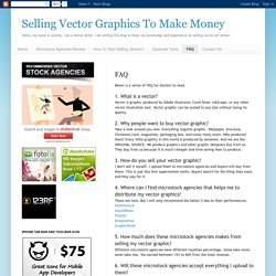 Selling Vector Graphics To Make Money: FAQ