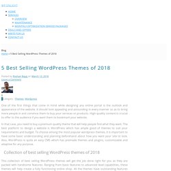 5 Best Selling WordPress Themes of 2018 - WPENLIGHT
