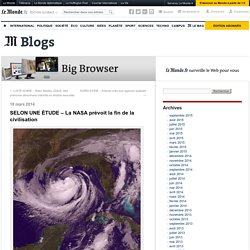 La NASA prévoit la fin de la civilisation
