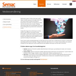 Semac.no – Medieovervåkning