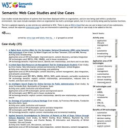 Semantic Web Case Studies