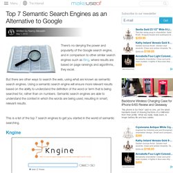 Top 7 Semantic Search Engines As An Alternative To Google