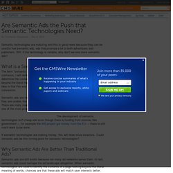 Are Semantic Ads the Push that Semantic Technologies Need?