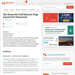 The Semantic Grid System: Page Layout For Tomorrow - Smashing Coding