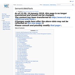 SemanticWebTools - ESW Wiki