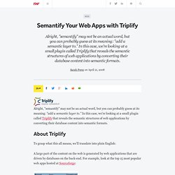 Semantify Your Web Apps with Triplify - ReadWriteWeb