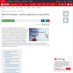 Web sémantique : quelles applications aujourd'hui ?