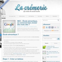 SEO – Étude sémantique, ou comment bien choisir des mots clés ?