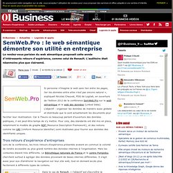 SemWeb.Pro : le web sémantique démontre son utilité en entreprise #semwebpro