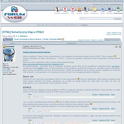 [HTML] Semantyczny blog w HTML5 - Porady i tutoriale WWW - forumweb.pl
