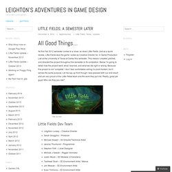 Leighton's Adventures in Game Design