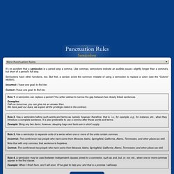 Semicolons - GrammarBook.com Mobile