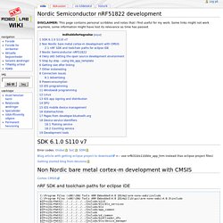 Nordic Semiconductor nRF51822 development - Robolab-wiki