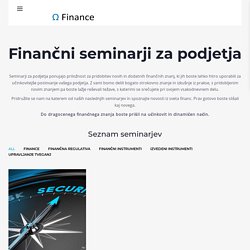 Seminarji za podjetja - Seminarji za podjetja