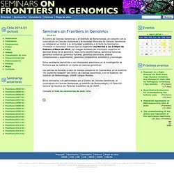 Seminars on Frontiers in Genomics