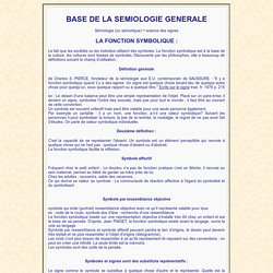 Base de la semiologie générale