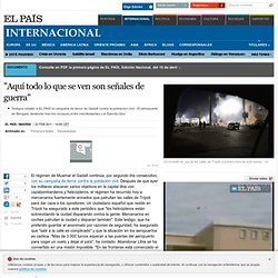 "Helicópteros y mercenarios disparan contra la gente" · ELPAÍS.com