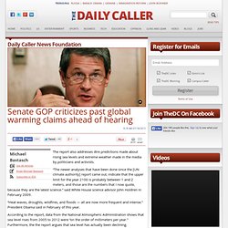 Senate GOP criticizes past global warming claims