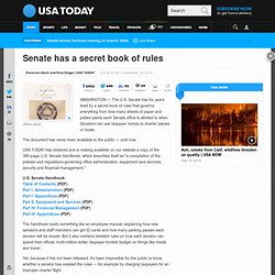 Senate has a secret book of rules