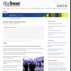 theboar: *Senate House occupation ends