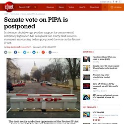 Senate vote on PIPA is postponed