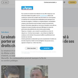 Le sénateur Jean-Noël Guérini condamné à porter un bracelet électronique et privé de ses droits civiques - Le Parisien