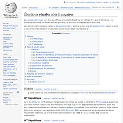 Élections sénatoriales françaises