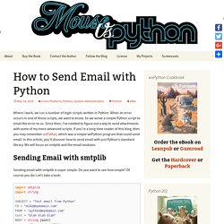 How to Send Email with Python